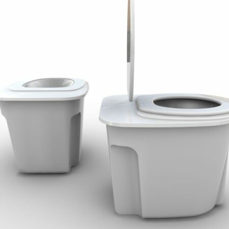 Conceptual image of rotomold toilet -- rendereing by Alejandro Palandjoglou