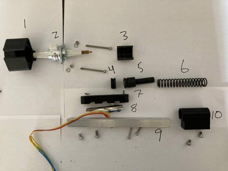 disassembled photo of an electronic shifter